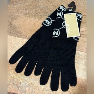 Michael Kors Black & White Gloves
